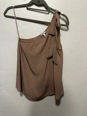 Joie silk one shoulder blouse